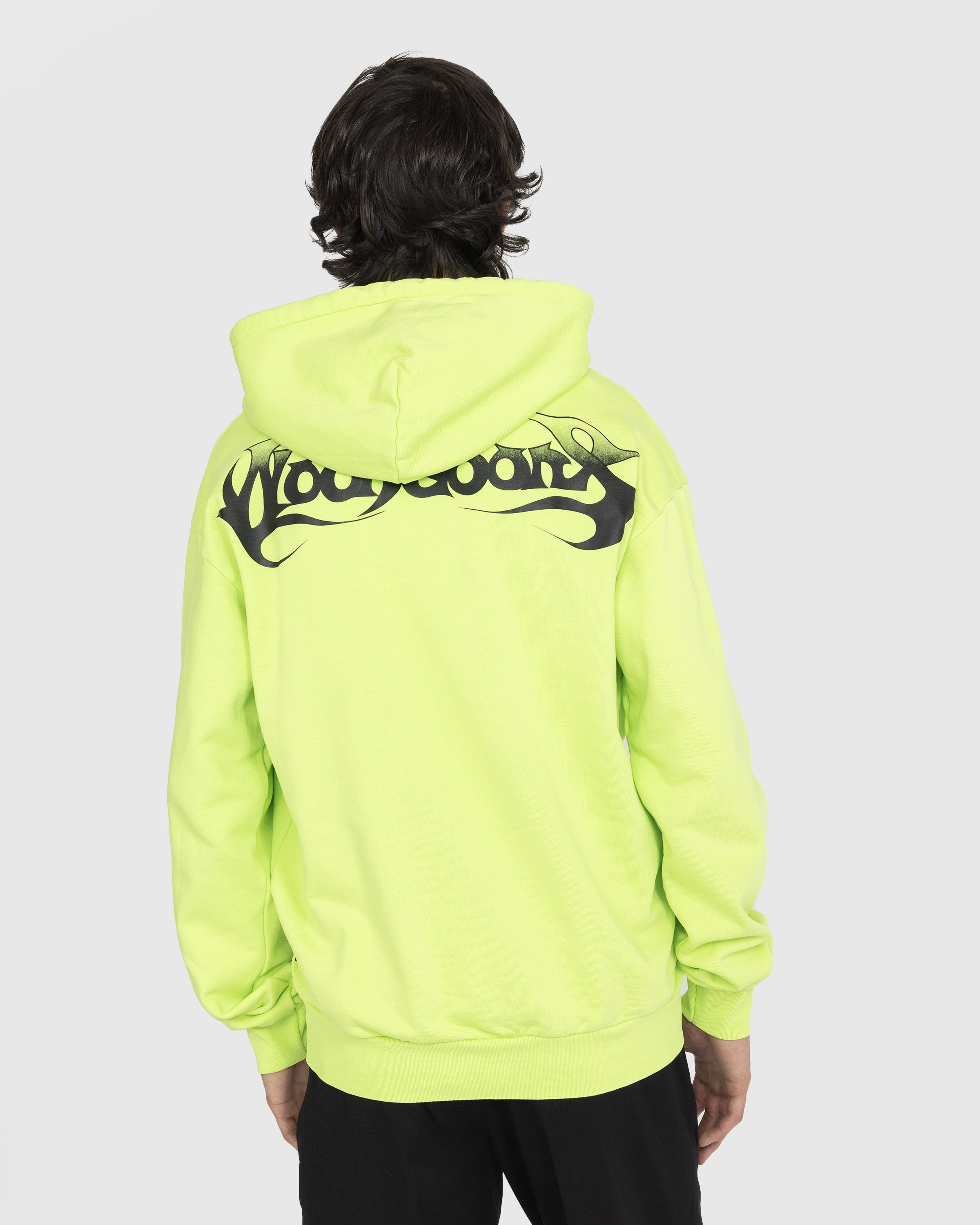 Palm angels neon green new arrivals hoodie